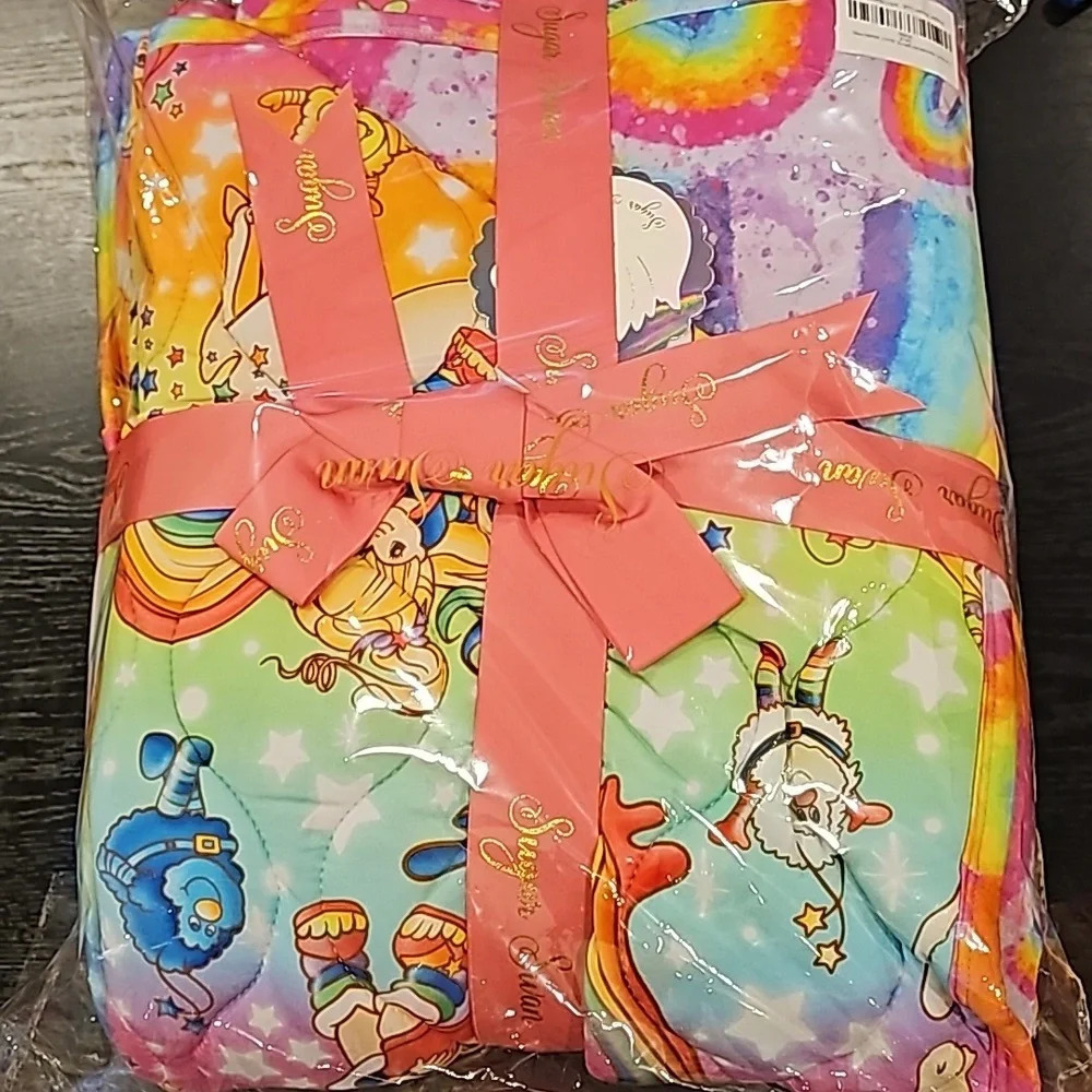 CLASSIC RAINBOW BRITE bamboo QUILT 60x60